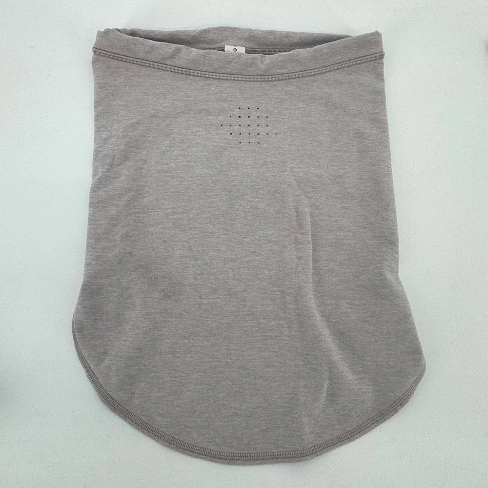 Lululemon Run Fast Neck Warmer‎ Gaiter Heathered Mauve OS Adjustable Cinch OS